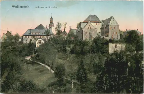 Wolkenstein - Schloss und Kirche -723832