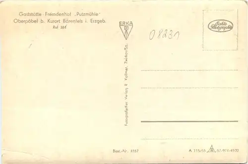 Oberpöbel bei Bärenfels - Gaststätte Putzmühle -723828