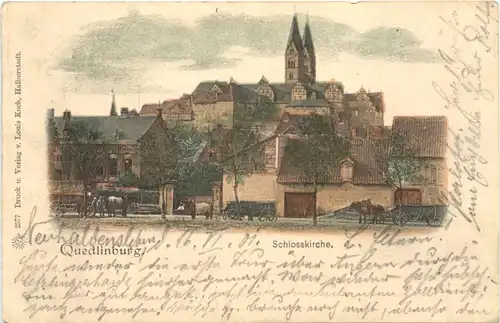 Quedlinburg - Schlosskirche - Litho -724040