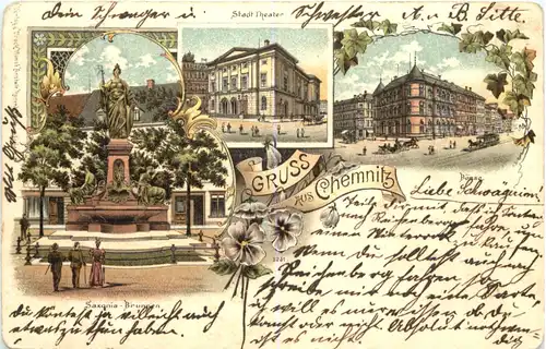 Gruss aus Chemnitz - Litho -724110