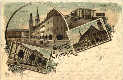 Gruss aus Chemnitz - Litho -724114