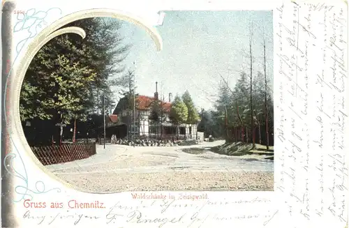 Gruss aus Chemnitz - Waldschänke im Zeidsigwald -724008
