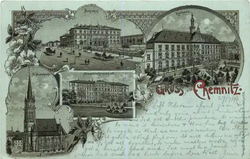 Gruss aus Chemnitz - Litho -724106