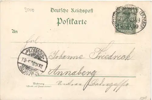 Gruss aus Chemnitz - Litho - BAhnpost -724108