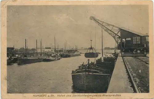 Homberg am Rhein - Hafen des Steinkohlenbergwerks - Duisburg -724266