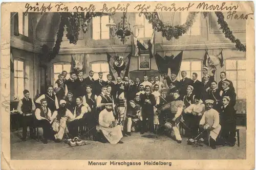 Heidelberg - Mensur Hirschgasse - Studentika -724286