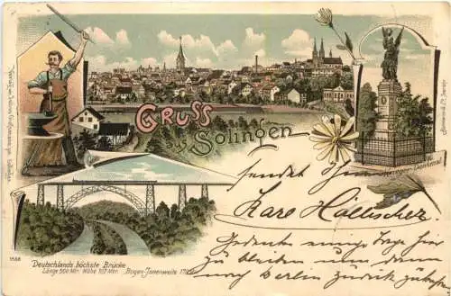 Gruss aus Solingen - Litho -724590