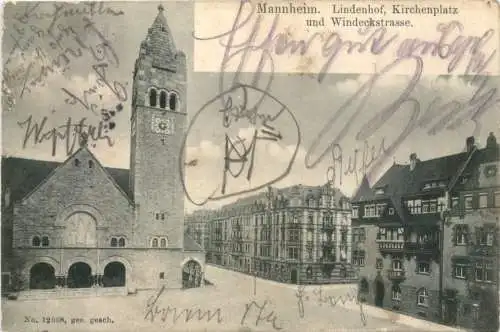 Mannheim - Lindenhof Kirchenplatz -724752