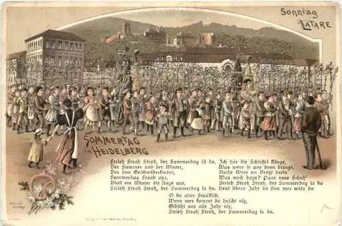 Sommertag in Heidelberg - Litho -724700