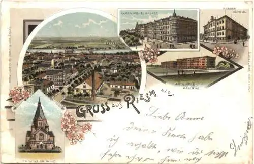 Gruss aus Riesa - Litho -725152