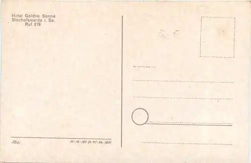 Bischofswerda - Hotel Goldne Sonne -725134