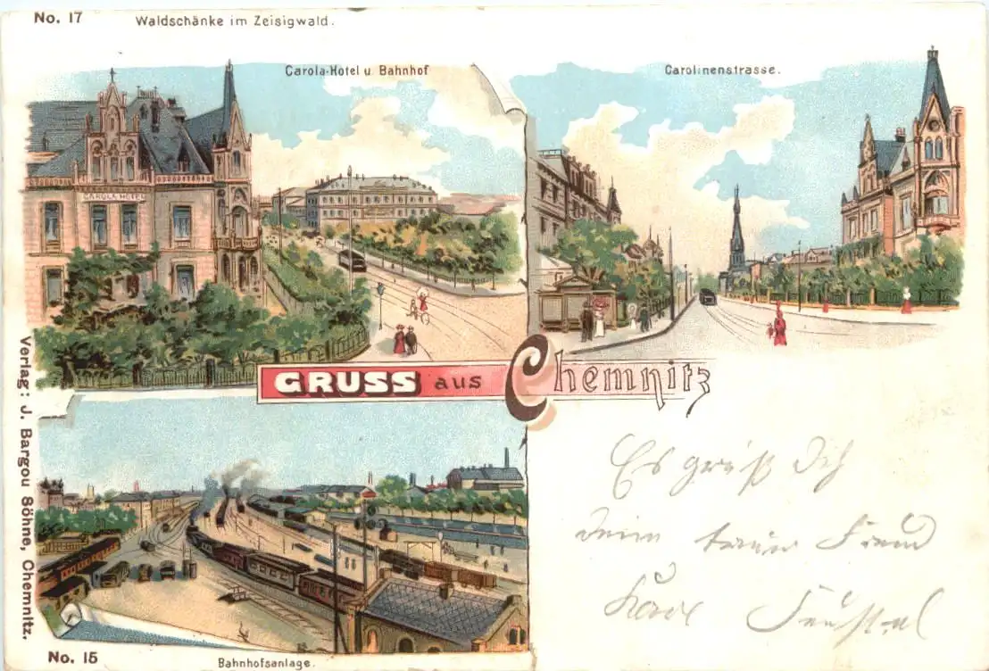 Gruss aus Chemnitz - Litho -725162