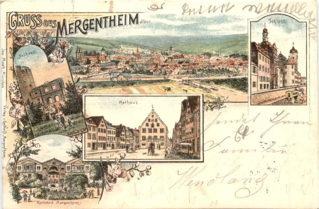 Gruss aus Mergentheim - Litho -725290