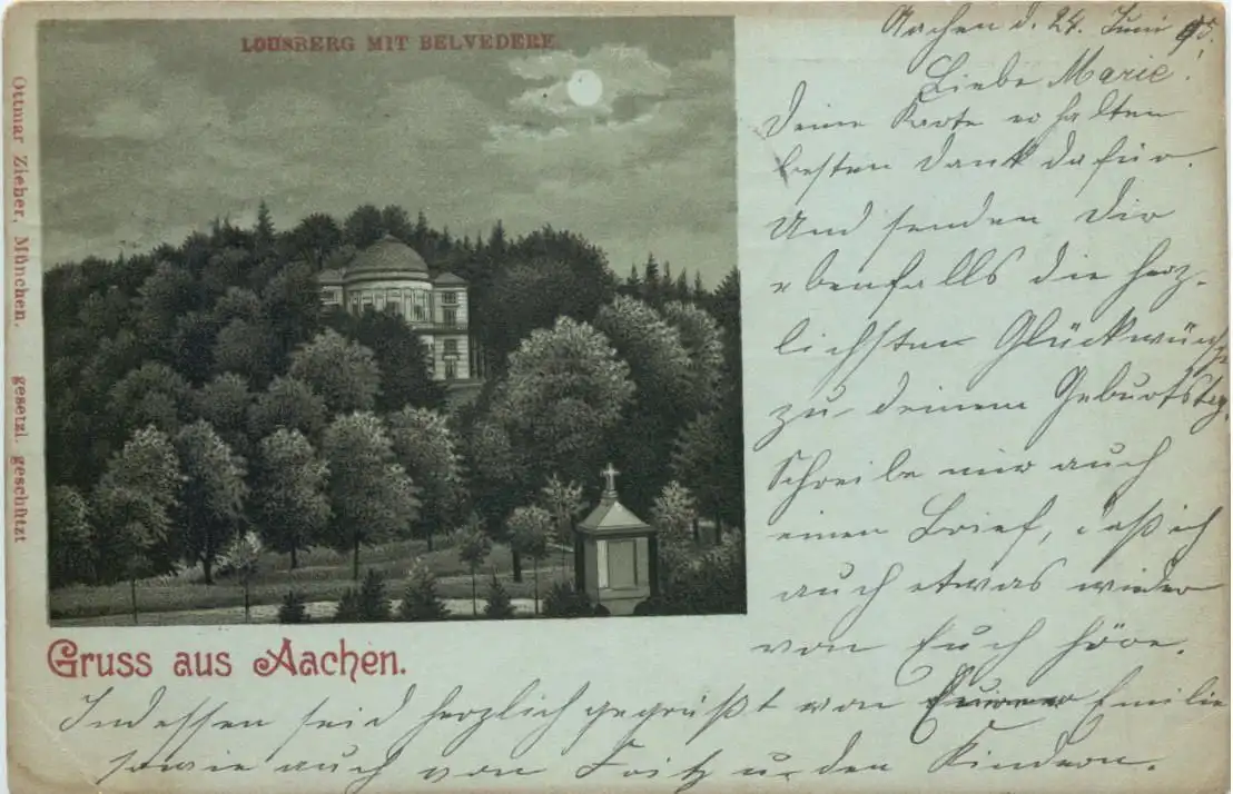 Gruss aus Aachen - Litho -725350