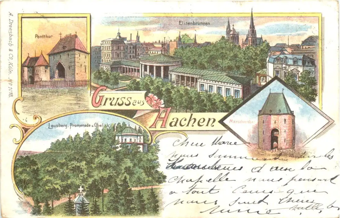 Gruss aus Aachen - Litho -725354