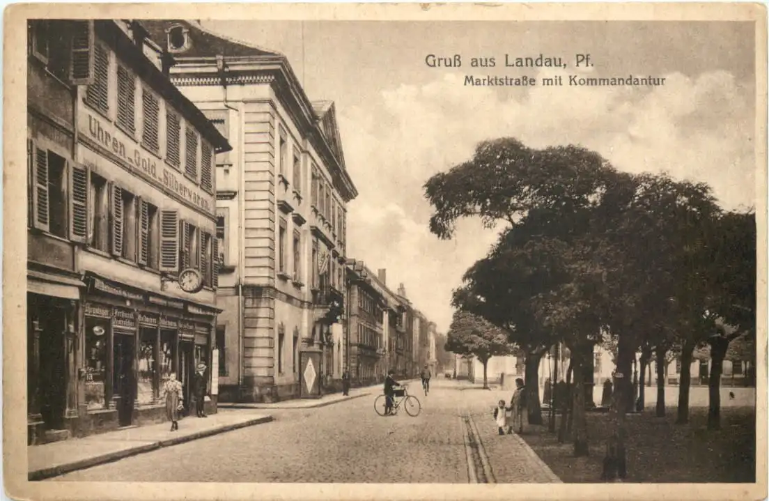 Gruss aus Landau Pfalz - Marktstrasse -725326