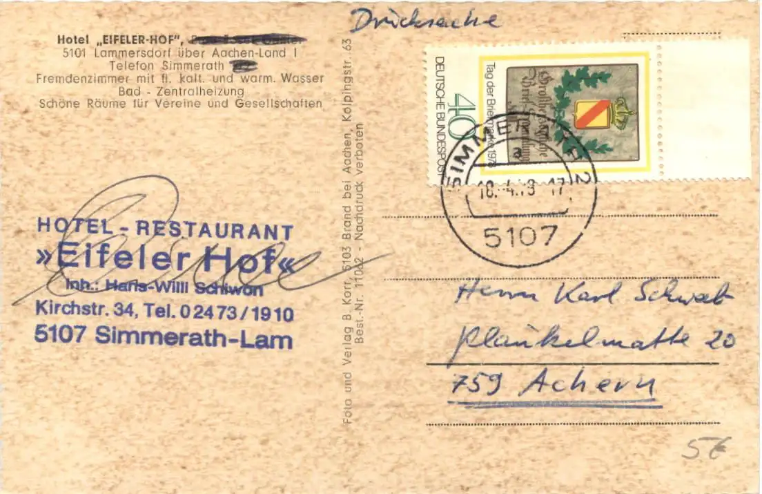 Gruss aus Lammersdorf Eifel - Simmerath -725344