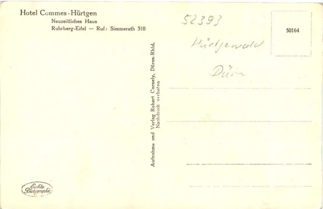 Hürtgen - Hotel Commes -725340