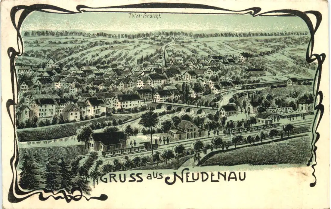 Gruss aus Neudenau - Litho -725434