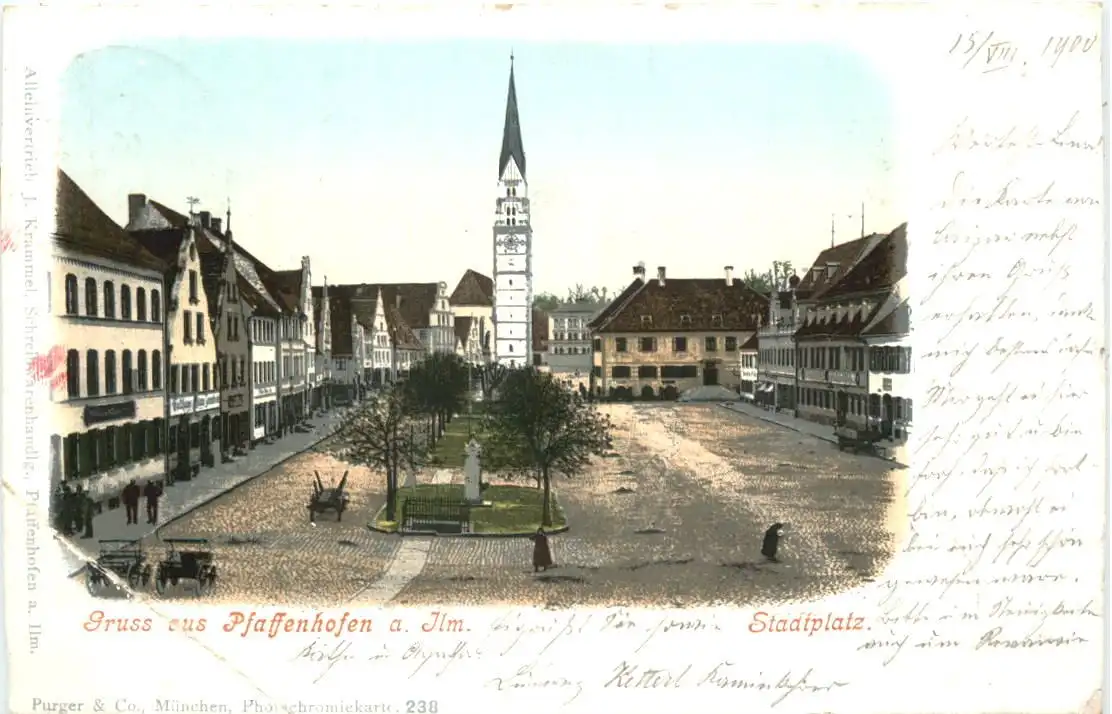 Gruss aus Pfaffenhofen a- Ilm - Stadtplatz -725514