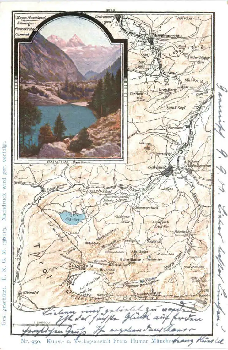 Rainthal Garmisch - Landkarte -725562