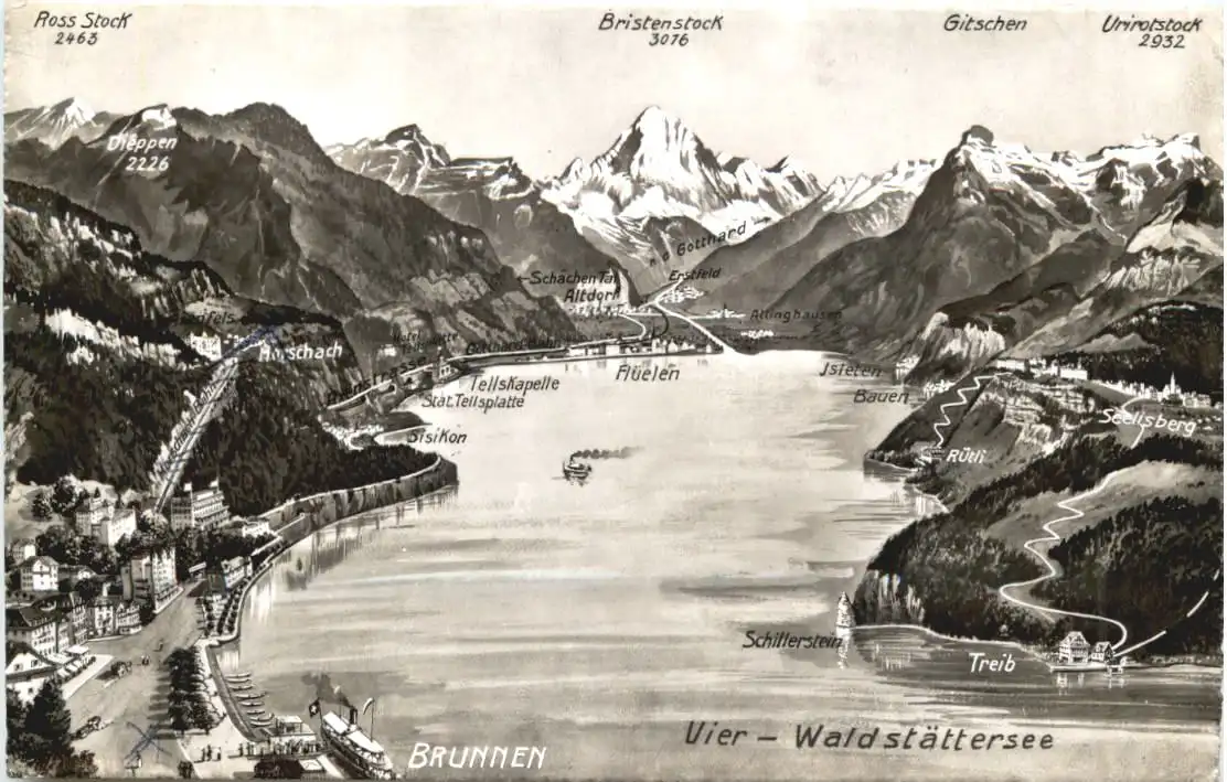 Vierwaldstätter See und Umgebung -553844