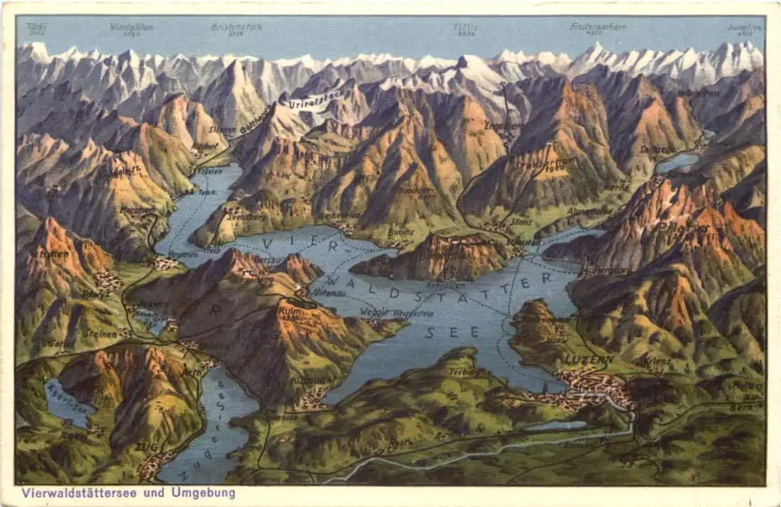 Vierwaldstätter See und Umgebung -553790