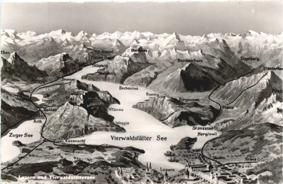 Vierwaldstätter See und Umgebung -553820
