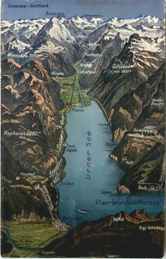 Vierwaldstätter See und Umgebung -553882