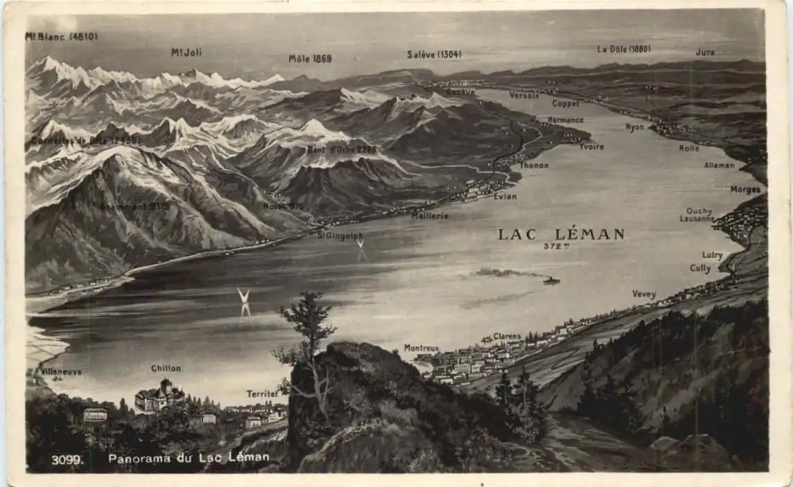 Lac Leman, Panorama -554166