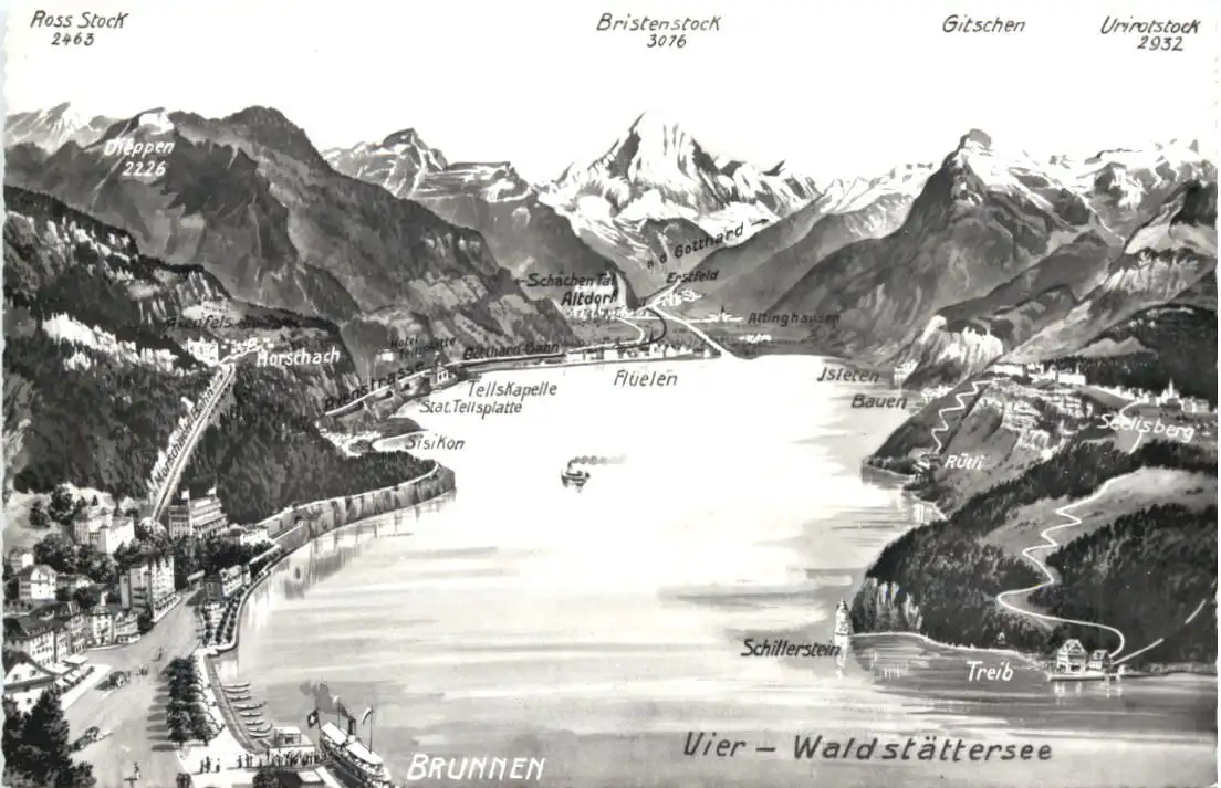 Vierwaldstätter See und Umgebung -554370