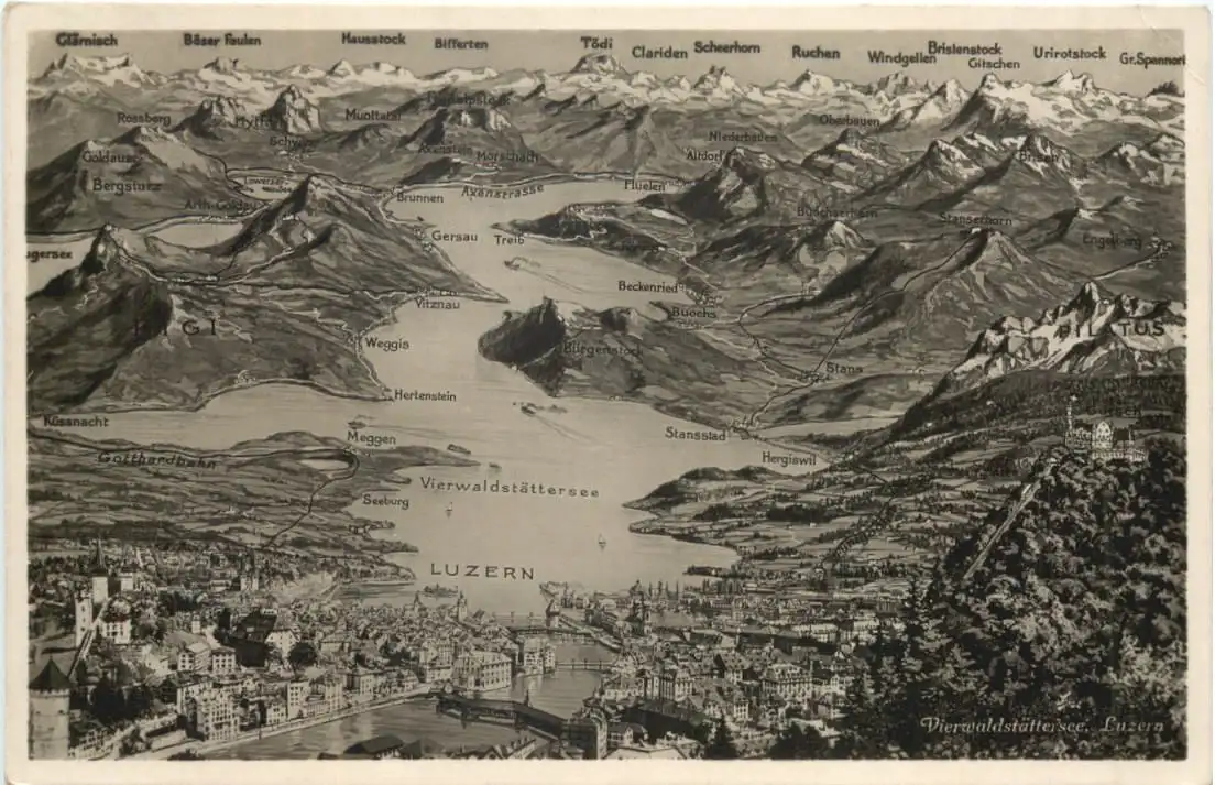 Vierwaldstätter See und Umgebung -554416