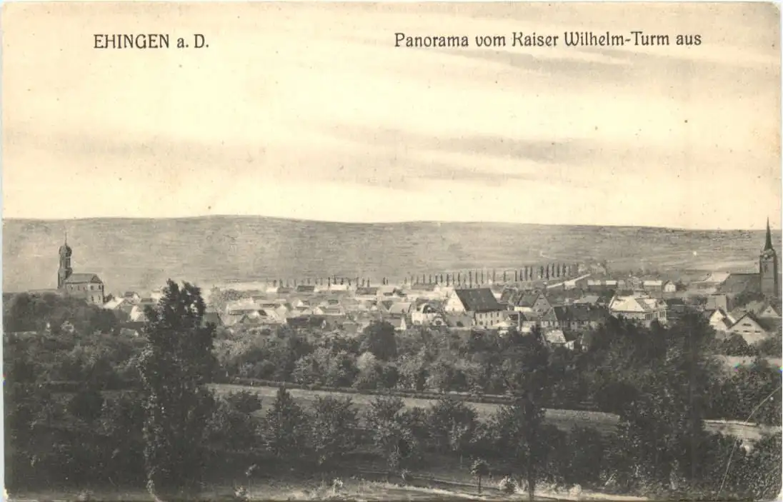 Ehingen a.D., Panorama vom Kaiser Wilhelm-Turm aus -554652