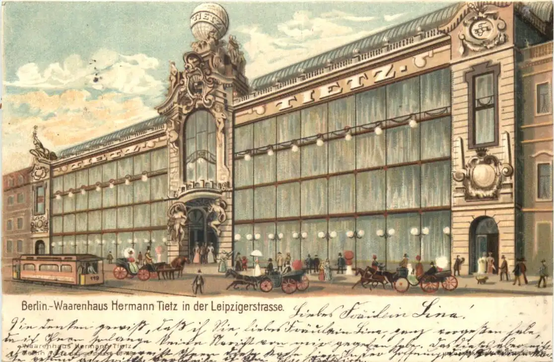 Berlin - Warenhaus Hermann Tietz - Litho -725606