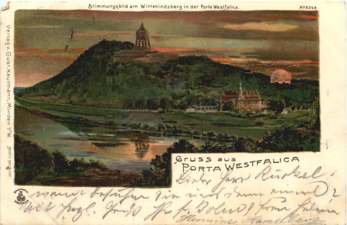 Gruss aus Porta Westfalica - Litho -725614