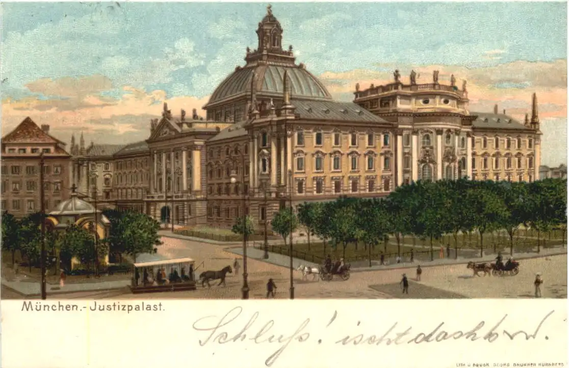 München - Justizpalast - Litho -725714