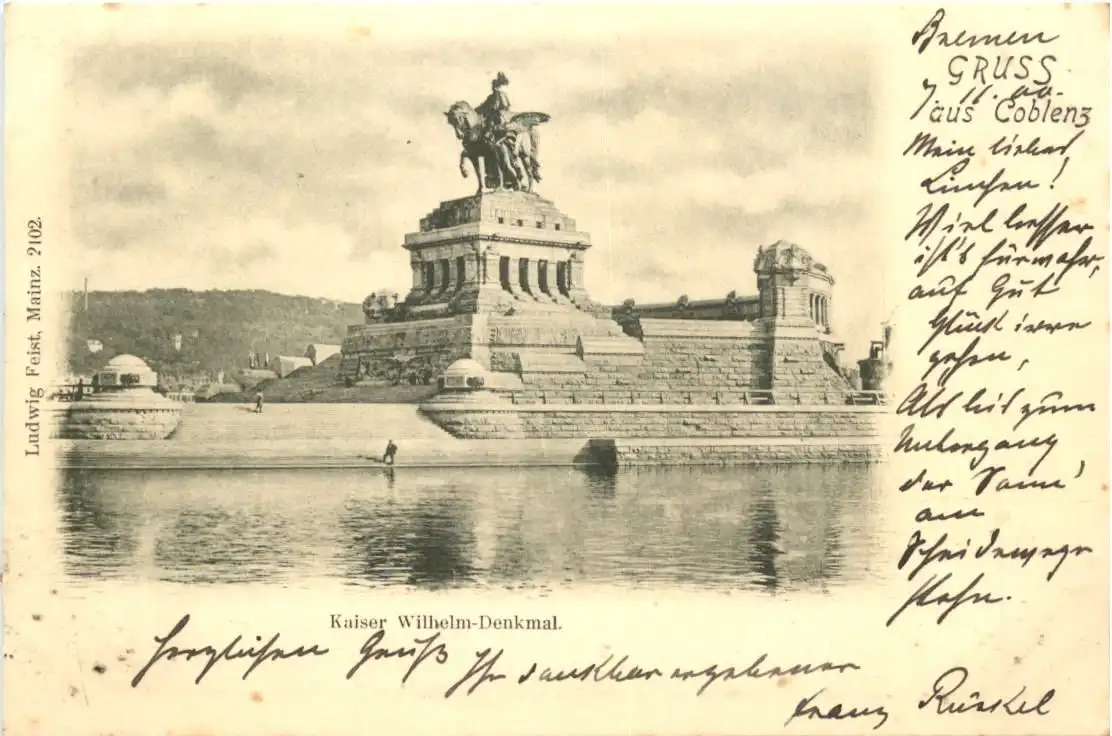 Gruss aus Coblenz - Kaiser Wilhelm Denkmal -725598