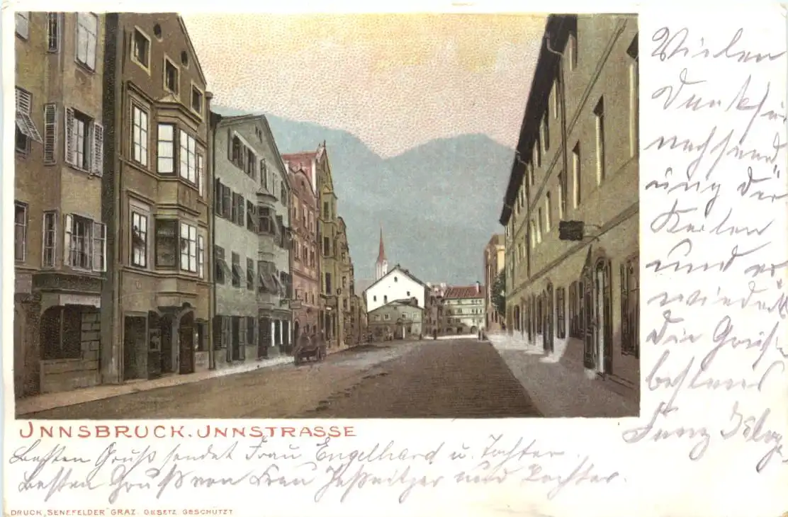 Innsbruck - Innstrasse - Litho -725762