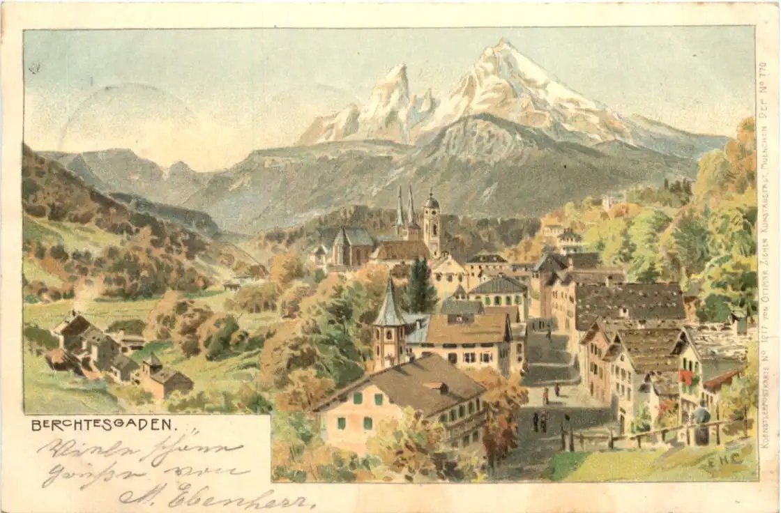 Berchtesgaden - Litho -725890