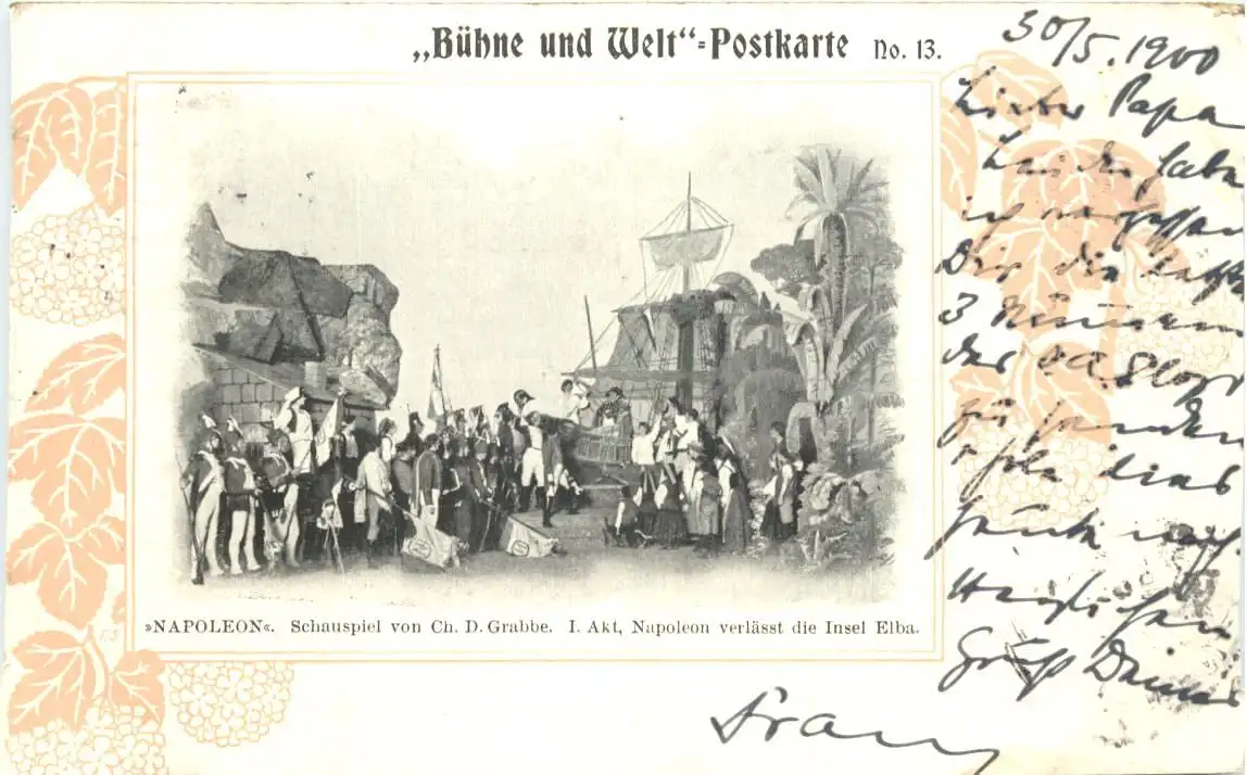 Napoleon - Schauspiel von Ch. D. Grabbe - gelaufen Deutsche Post Shanghai -725808