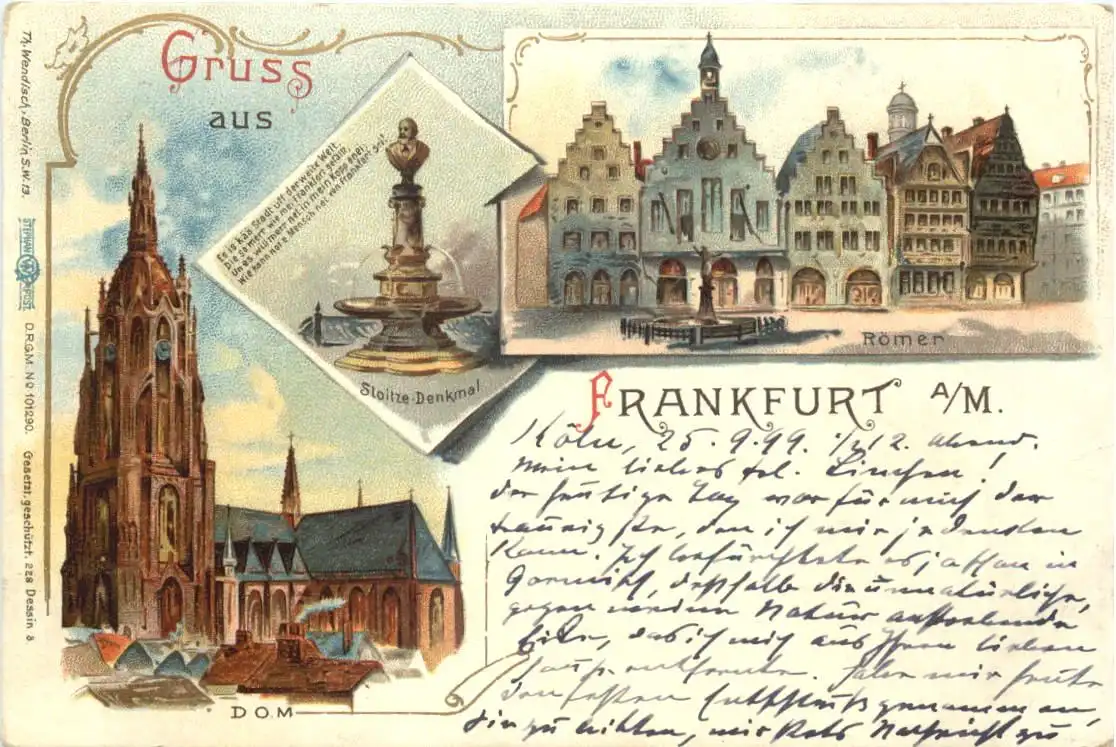 Gruss aus Frankfurt - Litho -725836