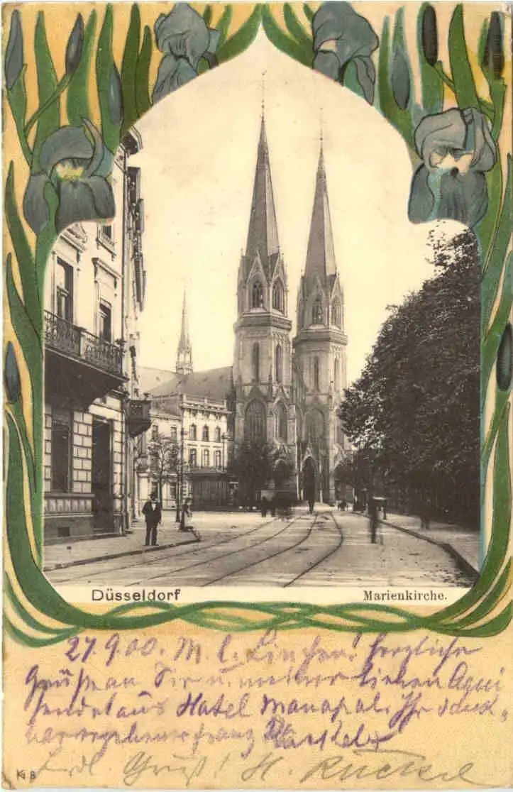 Düsseldorf - Marienkirche - Litho -725784