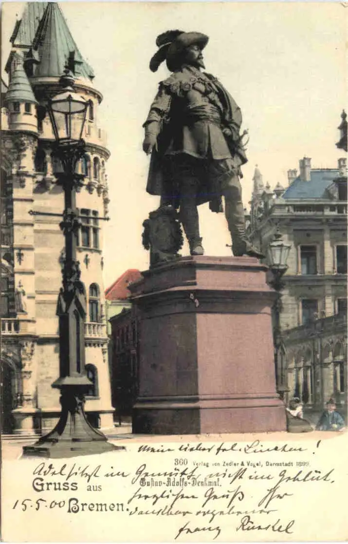 Gruss aus Bremen - Gustav Adolfs Denkmal -725842