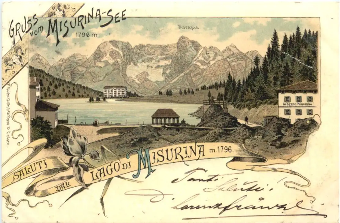 Gruss vom Misurina-See - Litho -725992