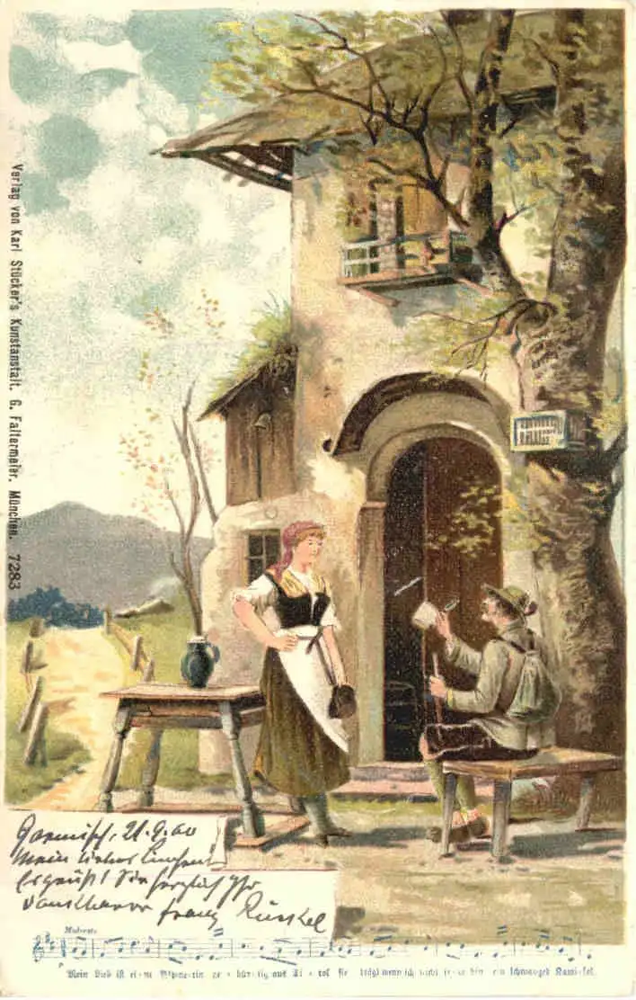 Liederkarte - Litho -725984