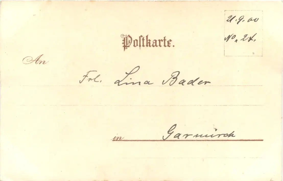 Liederkarte - Litho -725984