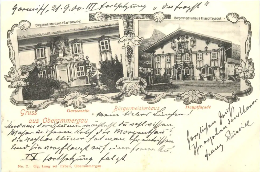 Gruss aus Oberammergau - Bürgermeisterhaus -726012