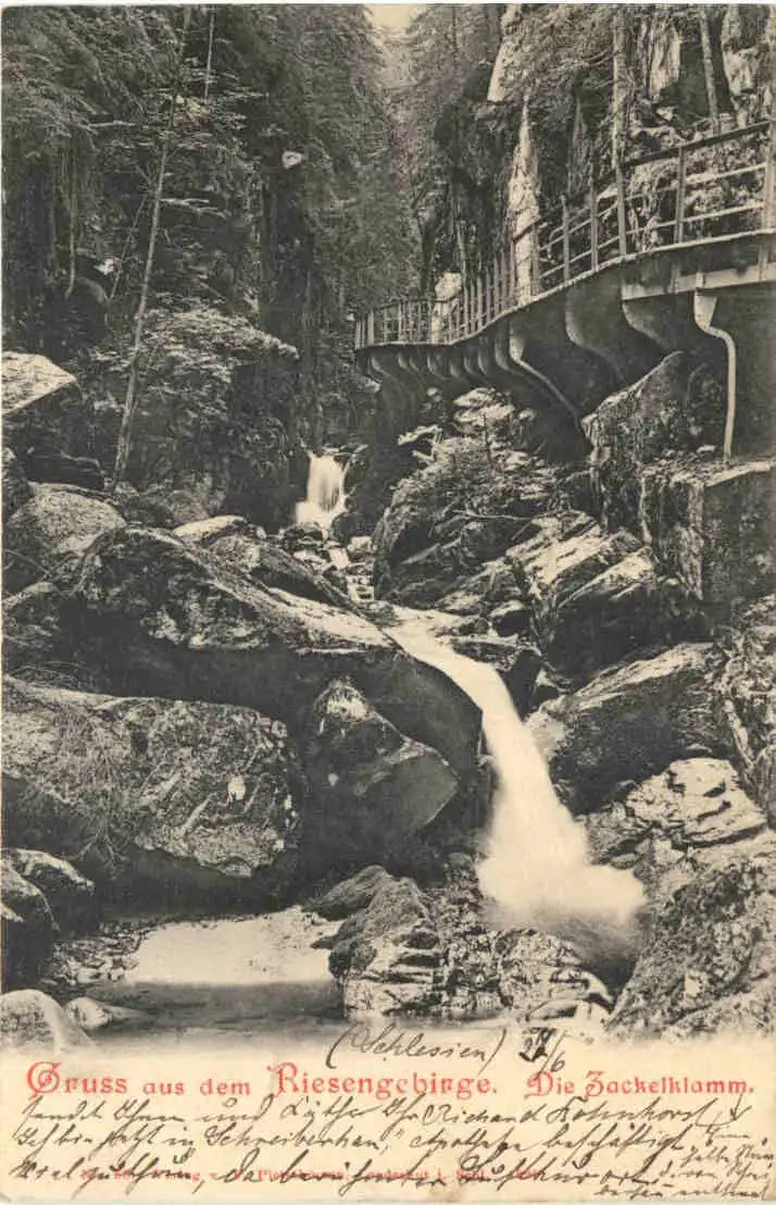 Gruss aus dem Riesengebirge - Die Zackelklamm -726014