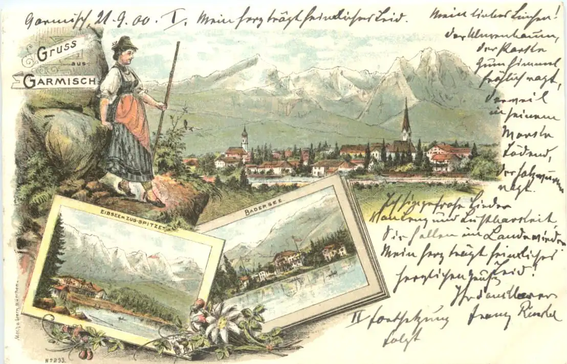 Gruss aus Garmisch - Litho - Verlag Moch & Stern -726028