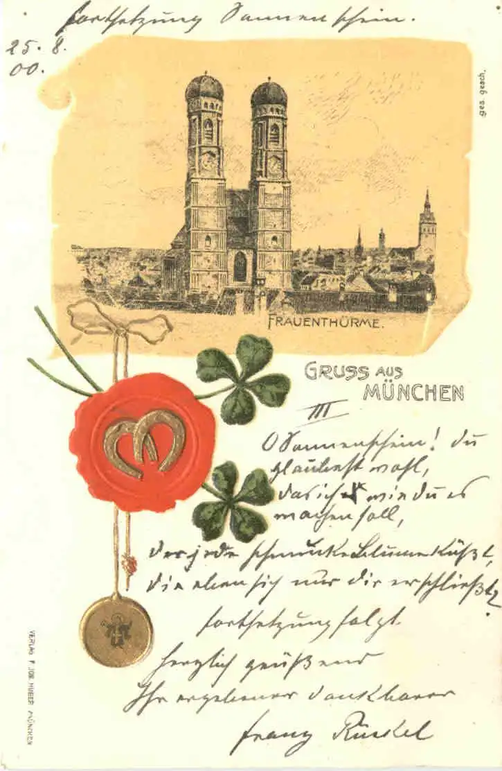 Gruss aus München - Litho Prägekarte -726100